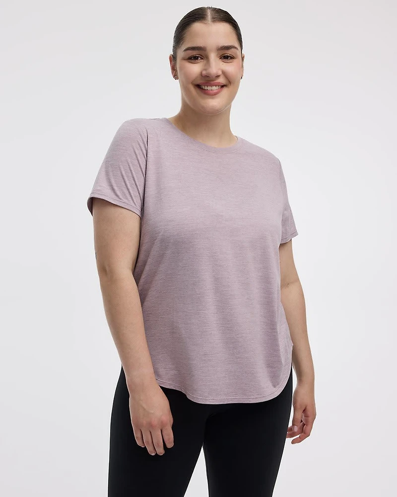 T-shirt à col rond et manches courtes