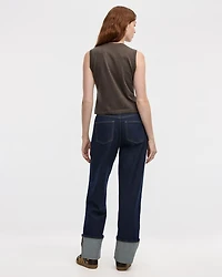 Haut sans manches à col rond