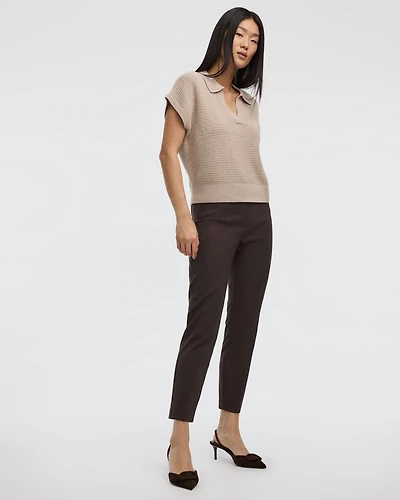 Slim-Leg High-Rise Ankle Pant - The Iconic (R)
