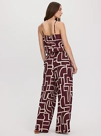 Wide-Leg High-Rise Pull-On Pant