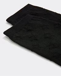 Bas classiques avec étoiles texturées