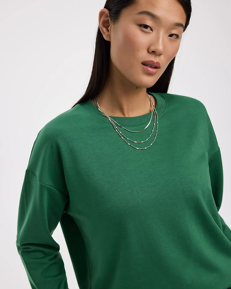 Long-Sleeve Crew-Neck Sweatshirt - R Essentials