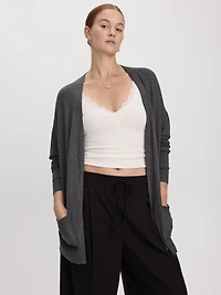 Long-Sleeve Open Cardigan with Pockets - R Essentials