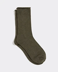Heather Bamboo Viscose Crew Socks