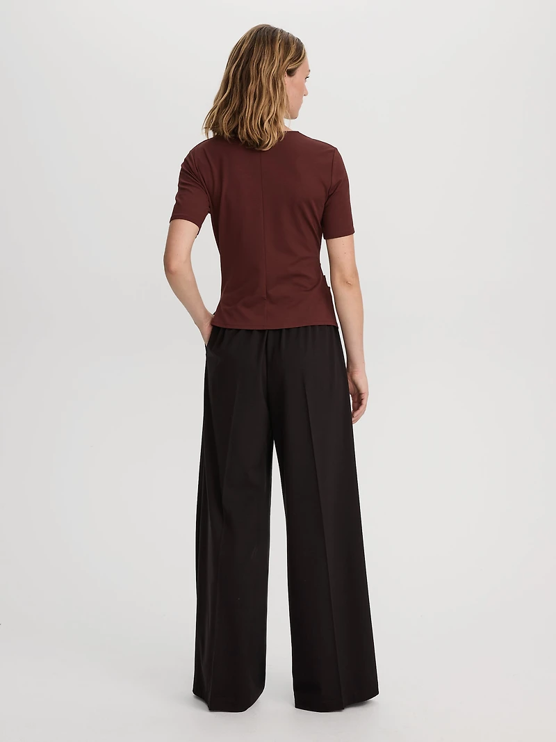 Wide-Leg High-Rise Pant