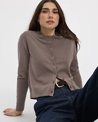 Crew-Neck Cardigan - R Essentials