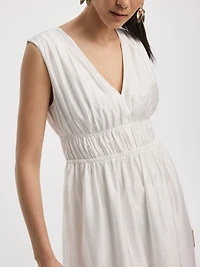 Sleeveless V-Neck Maxi Dress