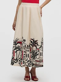 Jupe maxi plissée