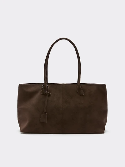 Sac fourre-tout en faux suède