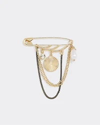 Broche avec pendentifs divers