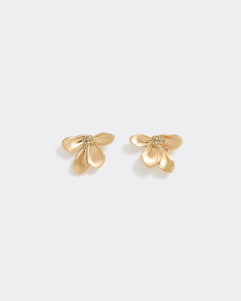 Half-Flower Earrings