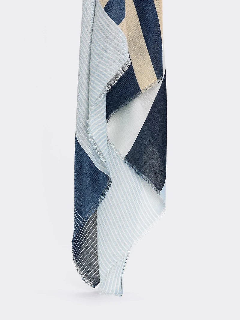 Striped Oblong Scarf