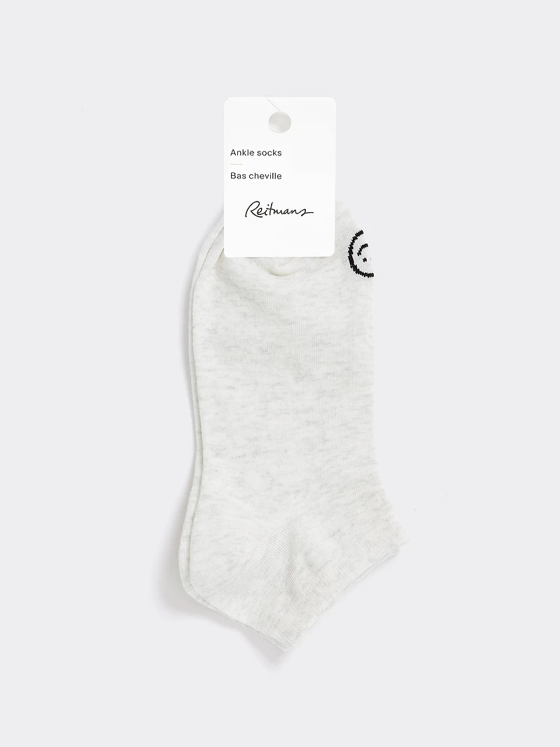 Bas chevilles avec bonhomme sourire