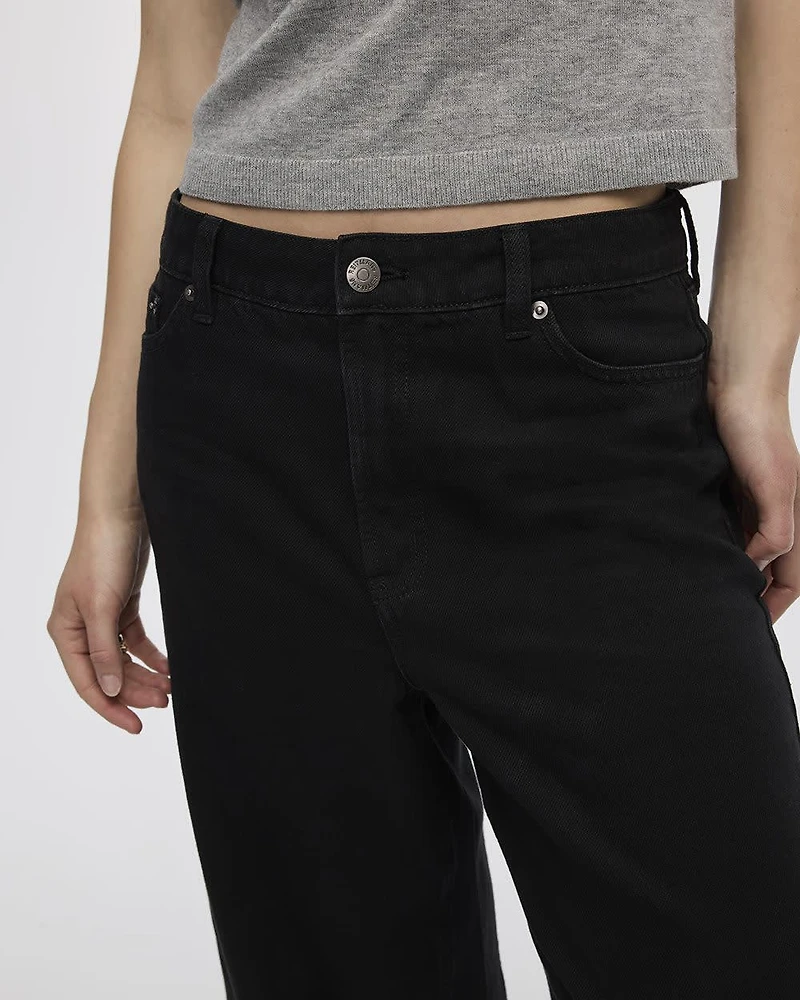 Wide-Leg High-Rise Jean