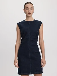 Sleeveless Mini Denim Dress