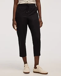 Poplin Capri Pants
