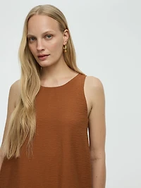 Robe midi sans manches