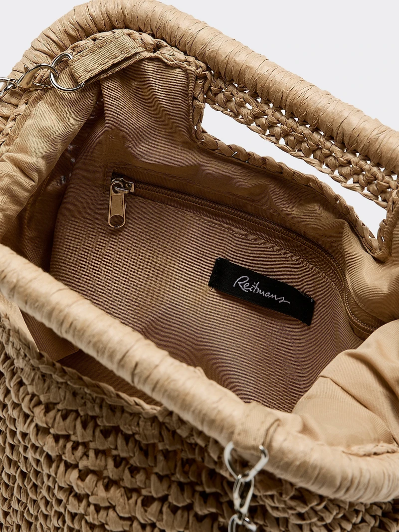 Sac structuré en paille