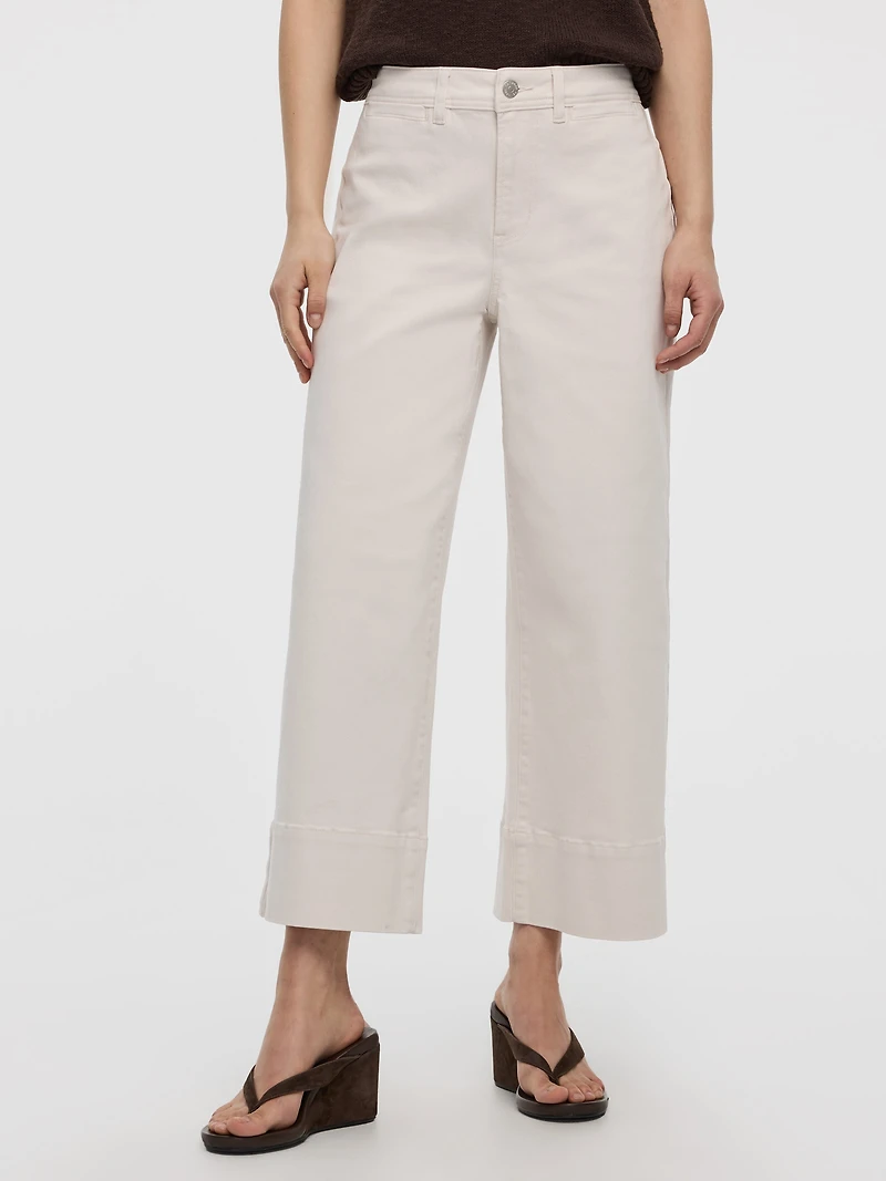 Straight-Leg High-Rise Cropped Mariner Pant