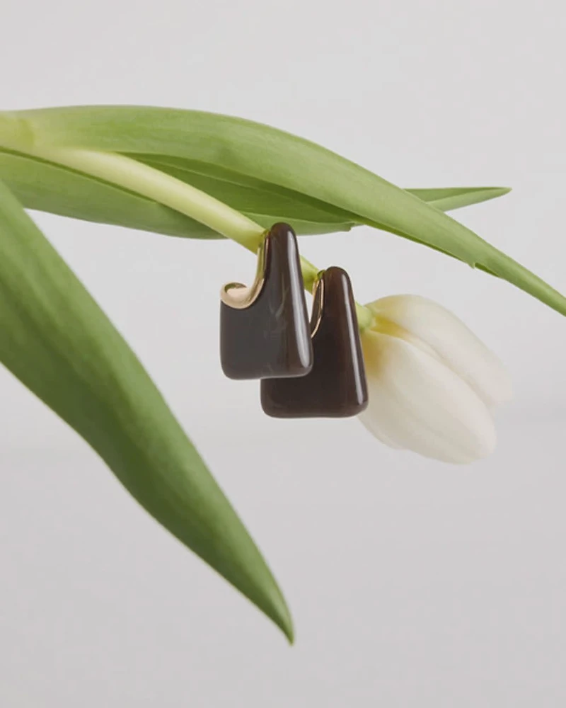 Square Resin Earrings