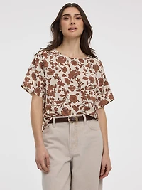 Blouse t-shirt à col rond