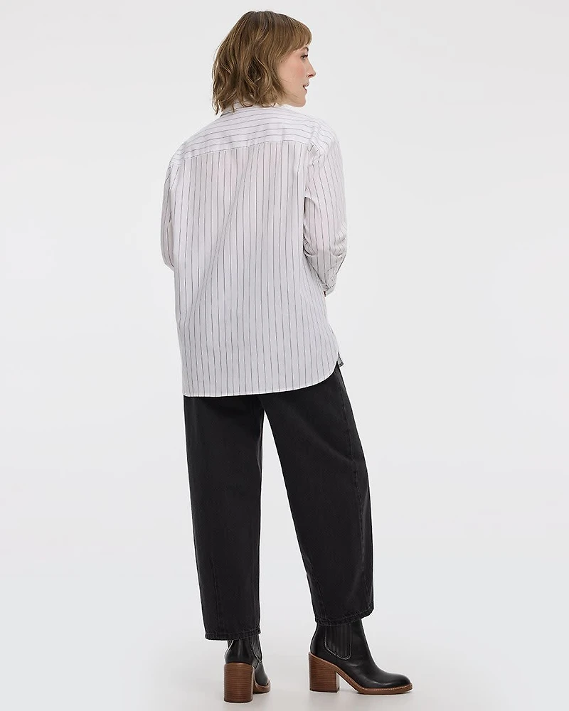 Chemise rayée à manches longues