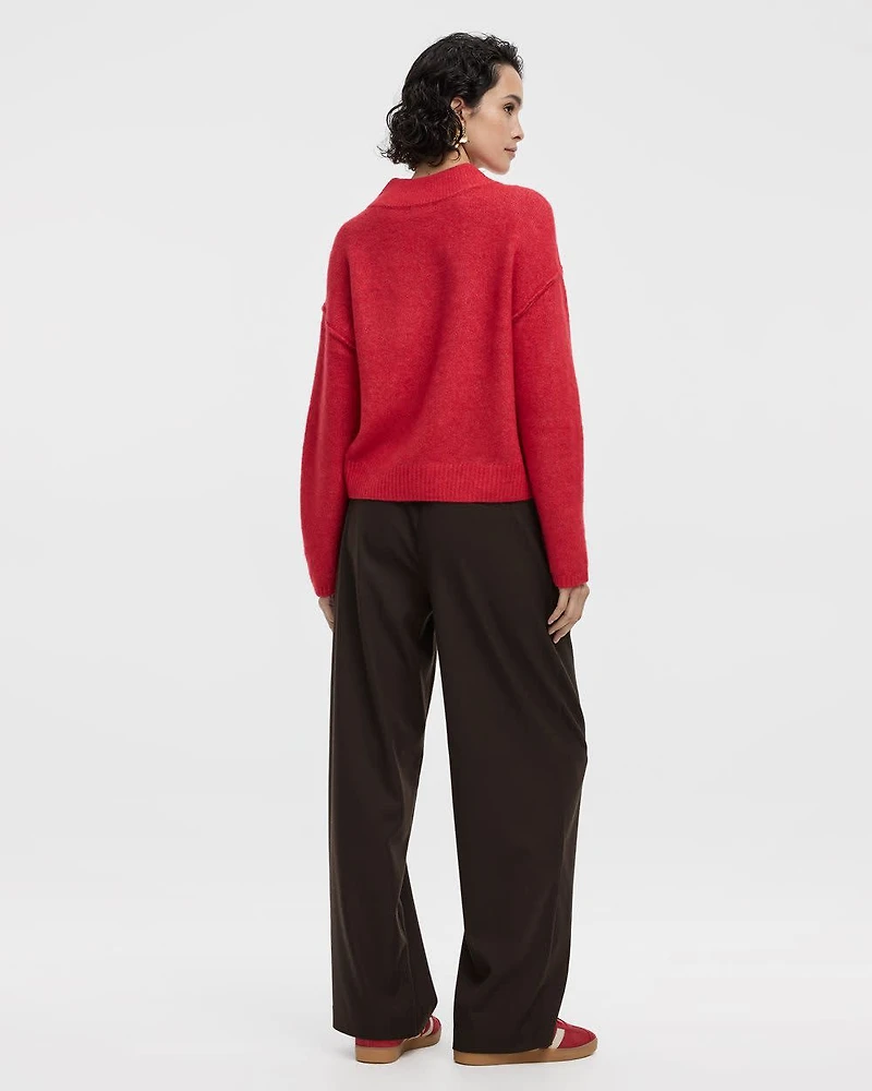 Long-Sleeve V-Neck Pullover