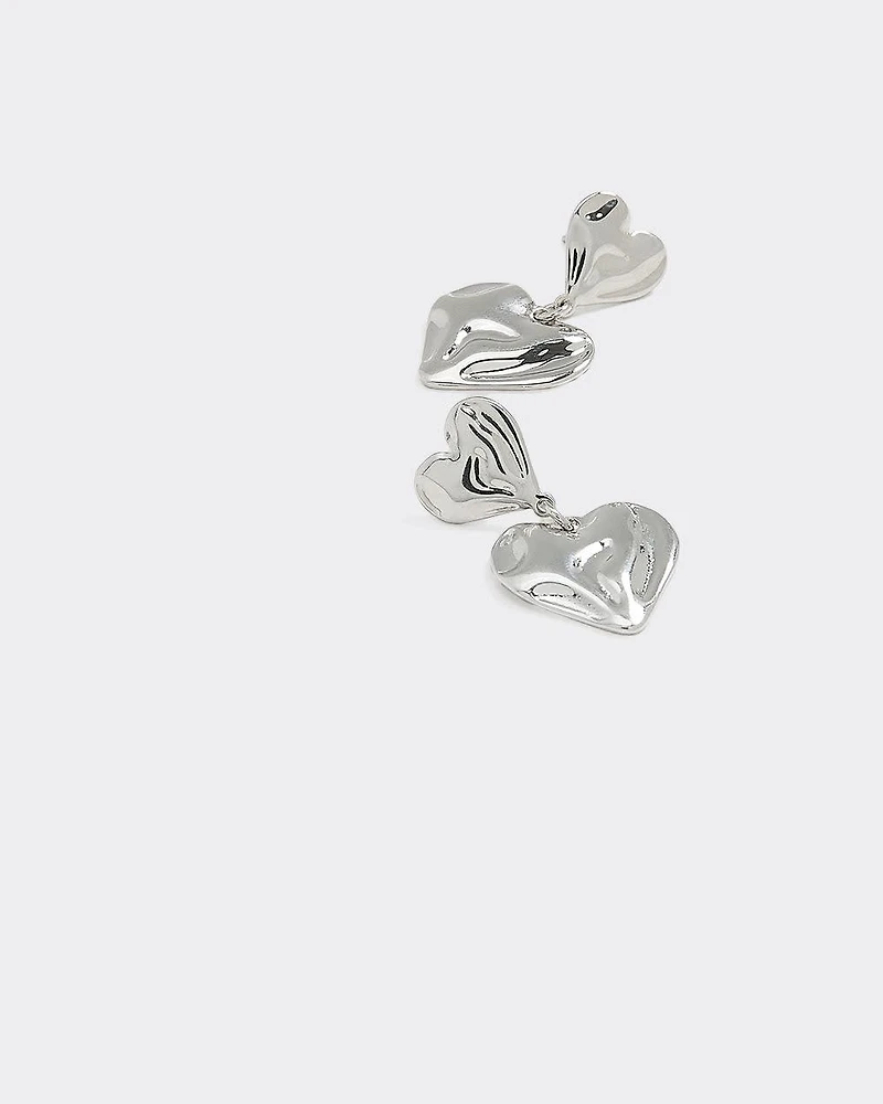 Double Heart Earrings