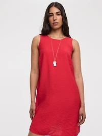 Robe courte évasée sans manches