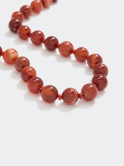 Agate Beaded Necklace