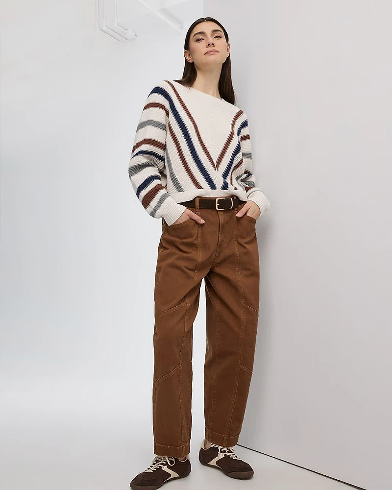 High-Rise Barrel Utility Pant