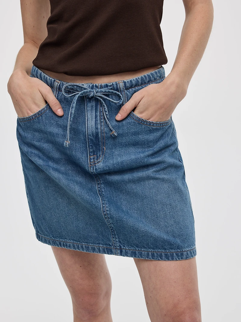 Jupe courte en denim