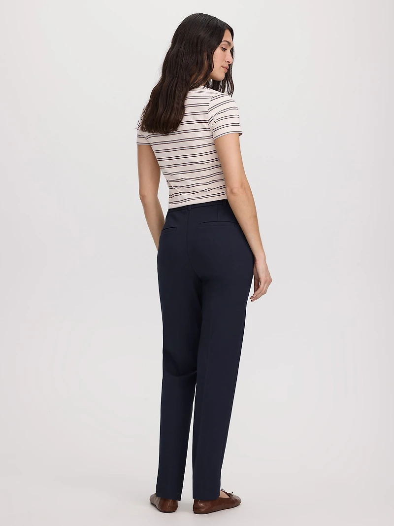 Straight-Leg High-Rise Pants