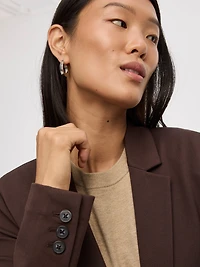 Veston ajusté en tricot à un bouton - Le Stretch Moderne (MD)