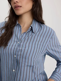Striped Long-Sleeve Blouse