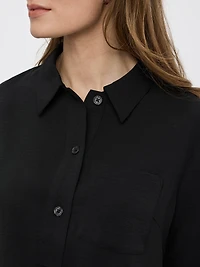 Blouse à manches courtes et col chemisier
