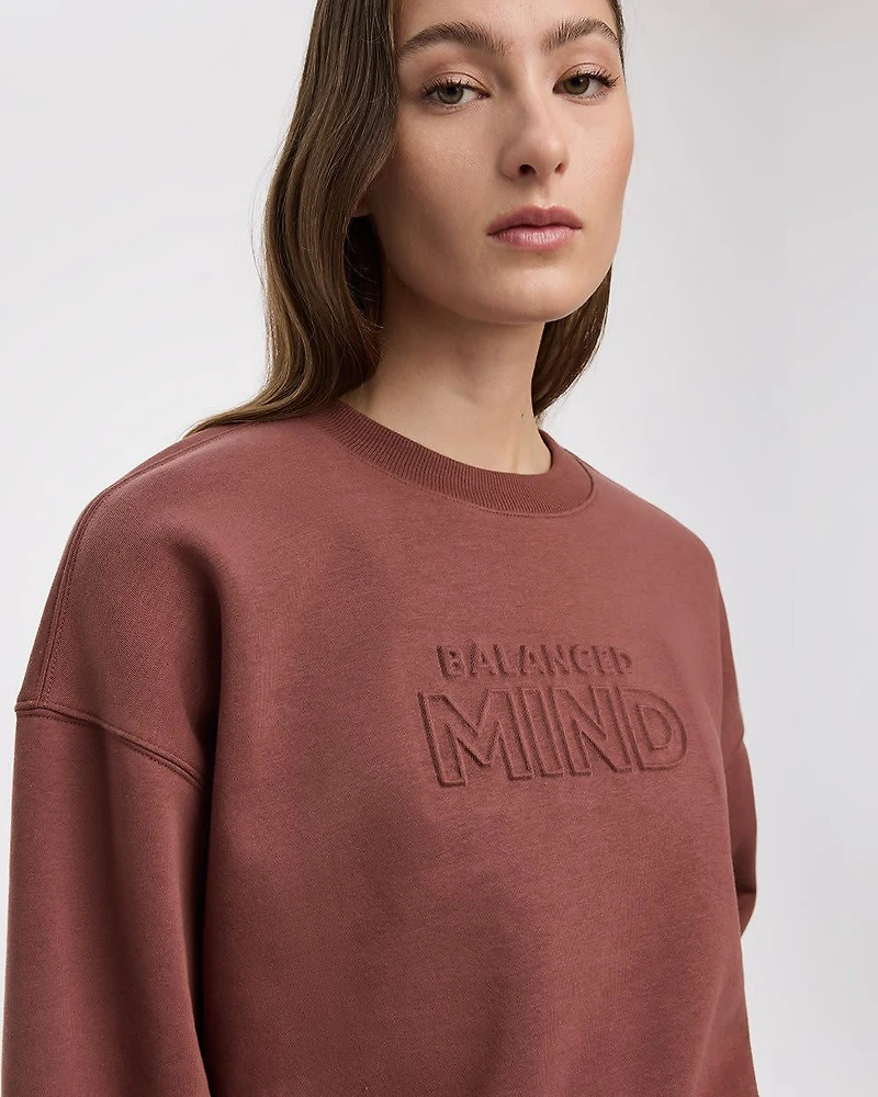 Pull en molleton avec relief - Hyba