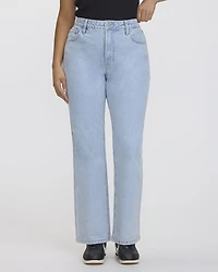 Straight-Leg Mid-Rise Jean