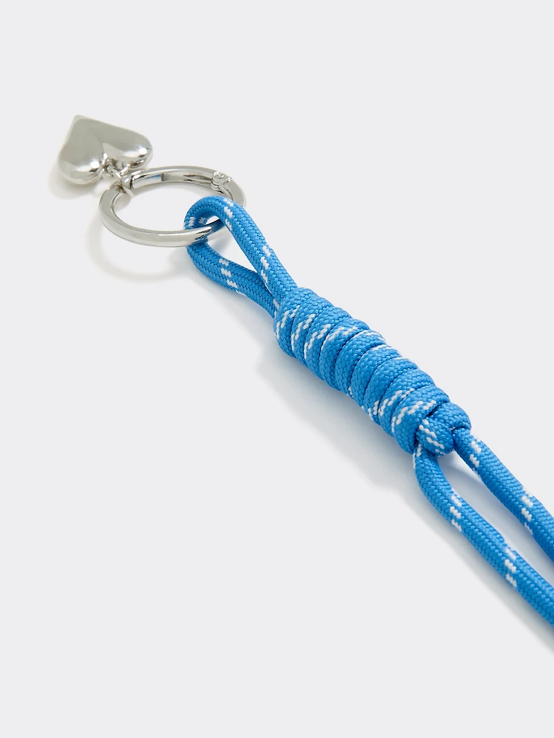 Cord Bag Charm with Heart
