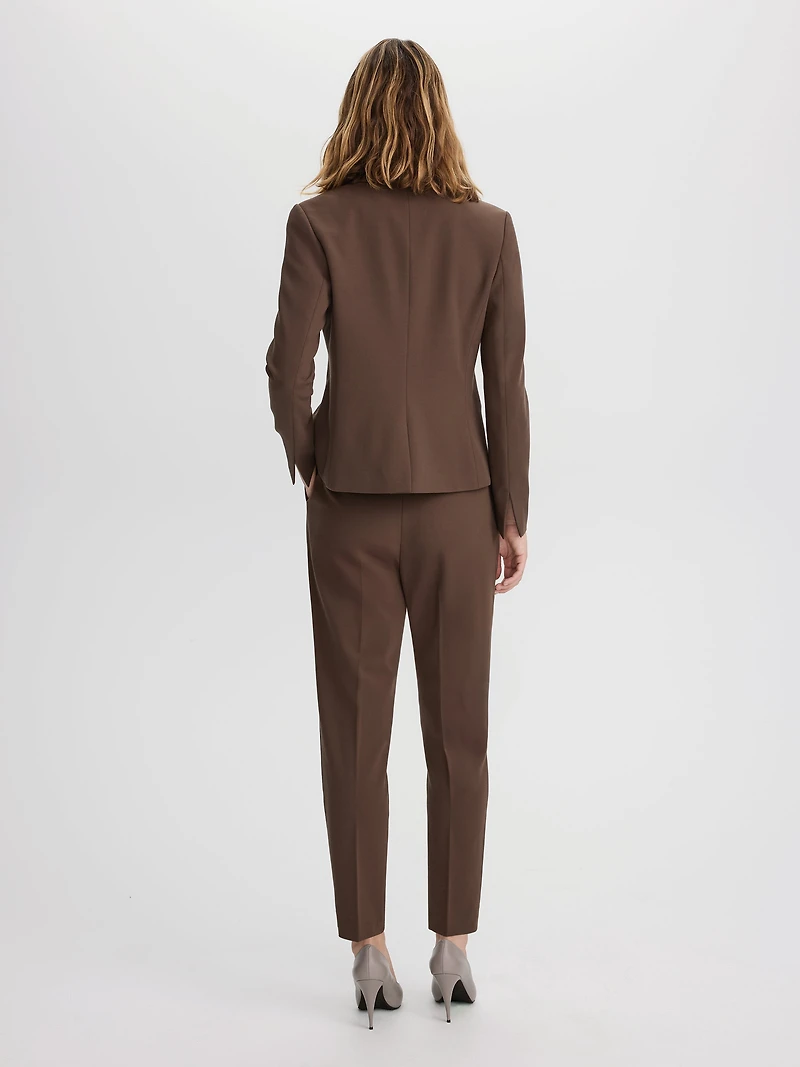 Veston ajusté en tricot à un bouton