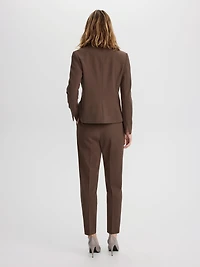 Veston ajusté en tricot à un bouton