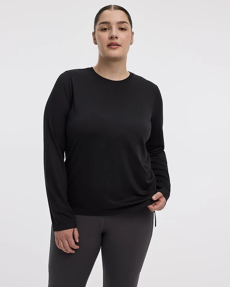 Long-Sleeve Crew-Neck T-Shirt - DRY-LUX (R) Hyba Essentials