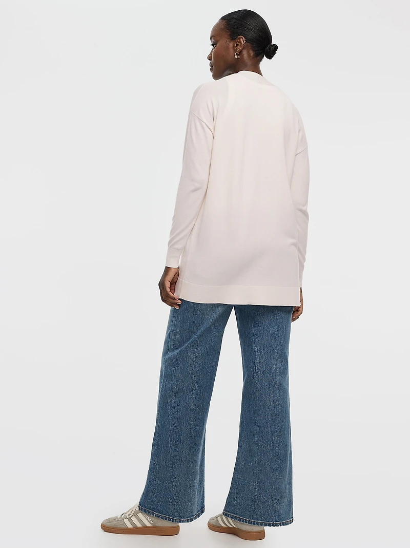 Cardigan ouvert à manches longues avec poches - R Essentiels