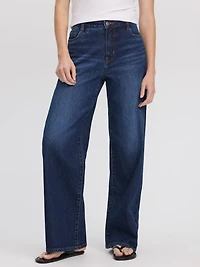 Wide-Leg Mid-Rise Jean