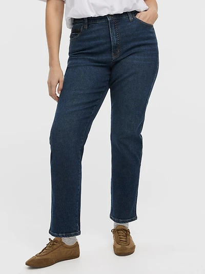 Jean taille haute à jambe étroite - Le Vintage Coupe Courbes