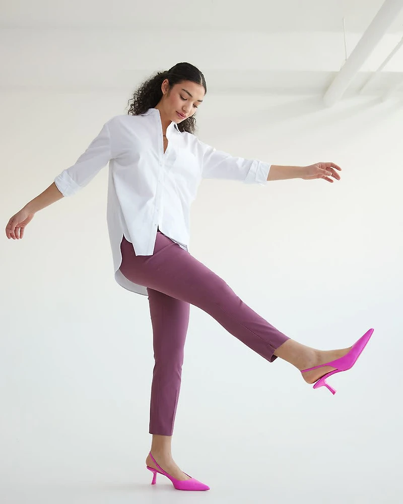 Slim-Leg High-Rise Ankle Pant - The Iconic (R) Tall