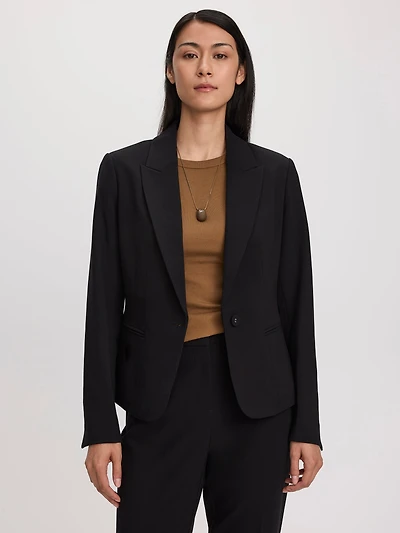 Fitted One-Button Blazer - The Portfolio