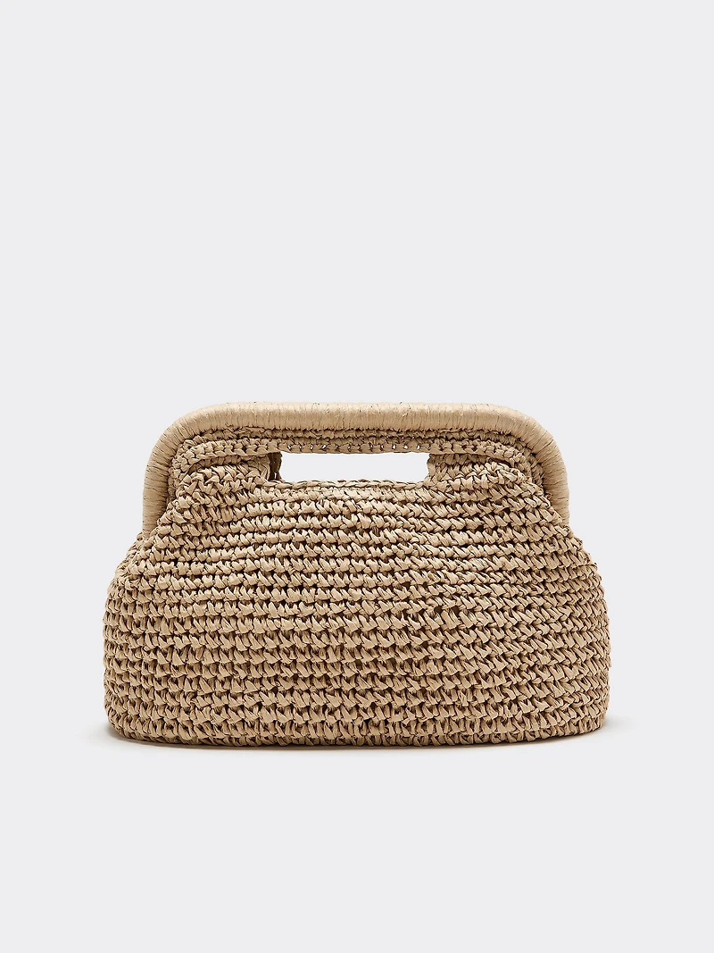 Sac structuré en paille