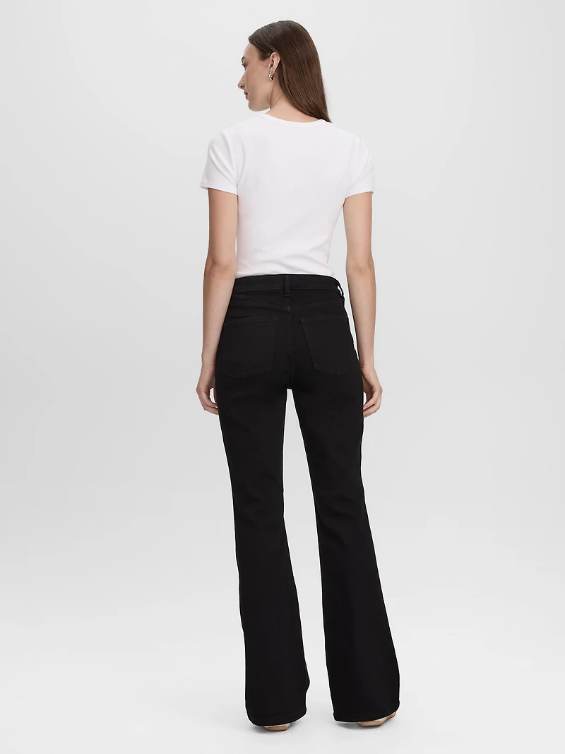 Flare-Leg High-Rise Jean