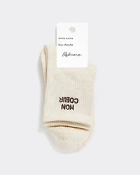 Bas chevilles côtelés